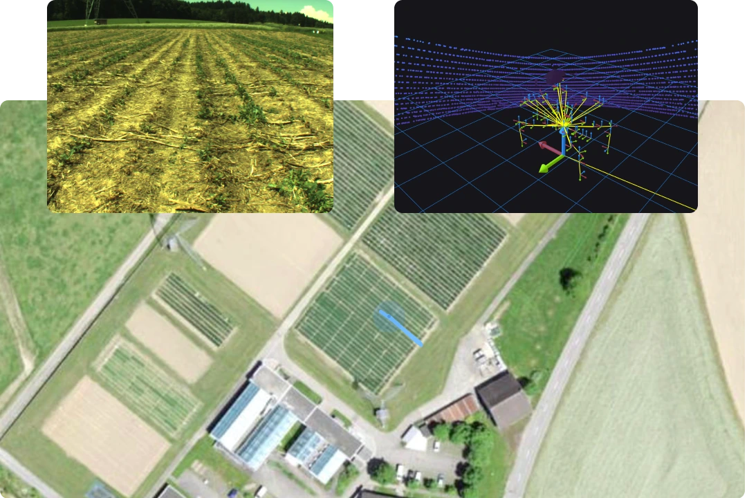 Analyzing agriculture robot behavior in Foxglove